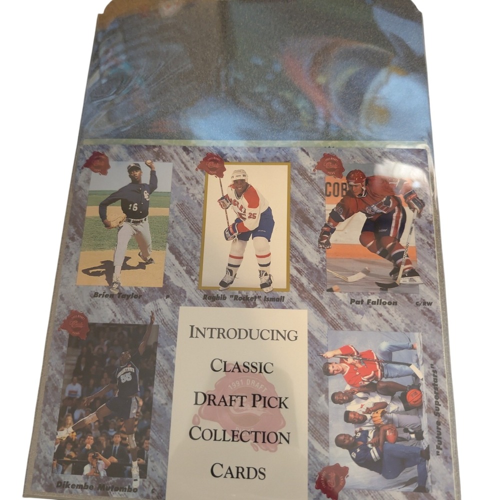 Classic 1991 Draft Pick Collection Promo Set Larry Johnson Dikembe Mutombo 07038